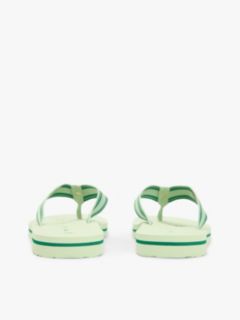 Webbing Strap Signature Flip-Flops — Green 4
