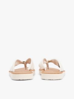 TH Monogram Plaque Hemp Flip-Flops — Beige 4