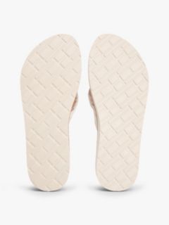 TH Monogram Plaque Hemp Flip-Flops — Beige 5