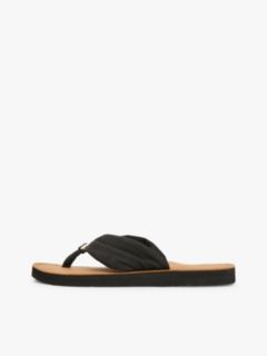 TH Monogram Plaque Hemp Flip-Flops — Black 7