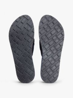 TH Monogram Plaque Hemp Flip-Flops — Blue 5