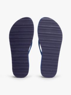 Repeat Logo Platform Flip-Flops — Blue 5