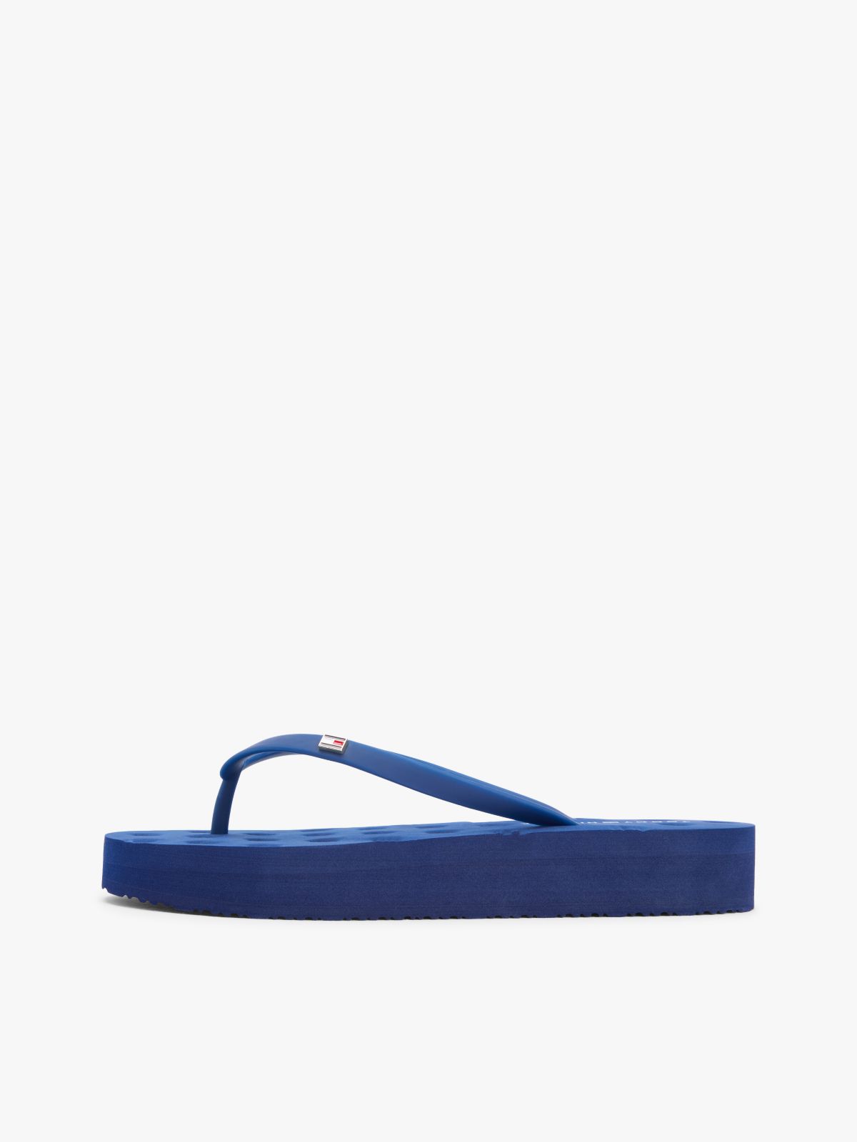 Repeat Logo Platform Flip-Flops — Blue