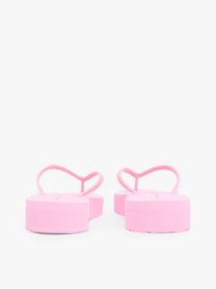 Repeat Logo Platform Flip-Flops — Pink 4