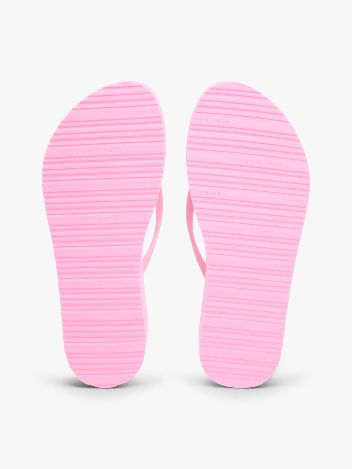 Repeat Logo Platform Flip-Flops — Pink