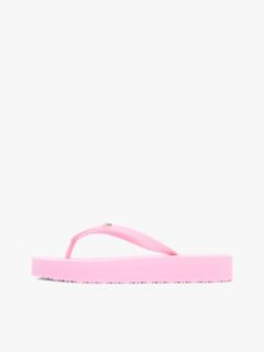 Repeat Logo Platform Flip-Flops — Pink 7