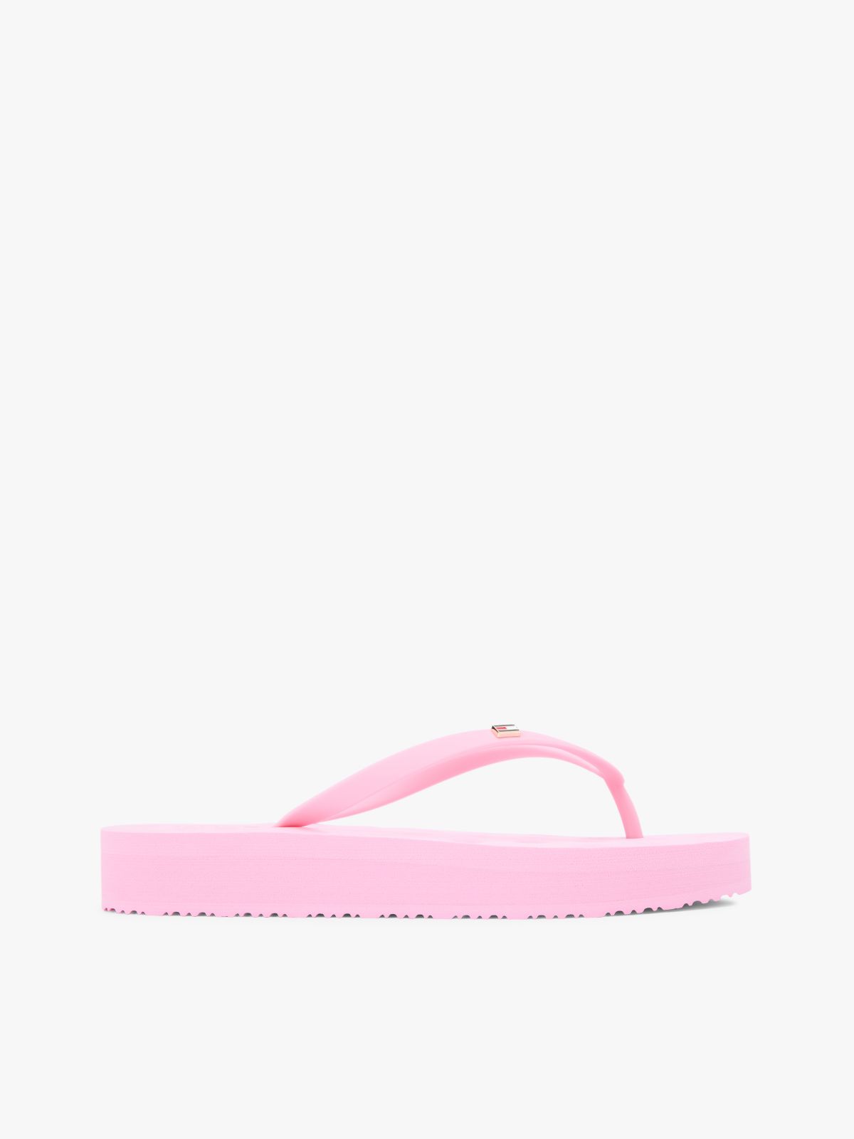 Repeat Logo Platform Flip-Flops — Pink