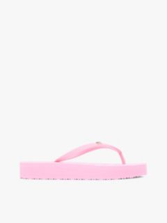 Repeat Logo Platform Flip-Flops — Pink 1