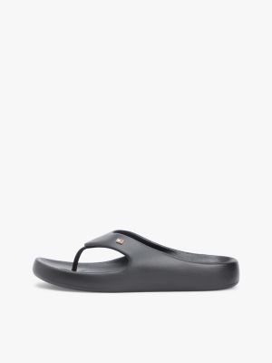 chanclas ligeras moldeadas negro de mujeres tommy hilfiger