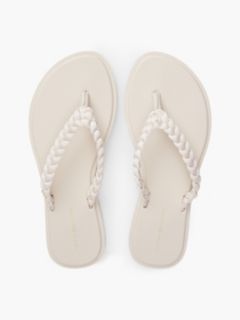Chic TH Monogram Flip-Flops — Beige 3