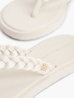 Chic TH Monogram Flip-Flops — Beige 6