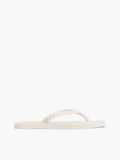 Chic TH Monogram Flip-Flops — Beige 1