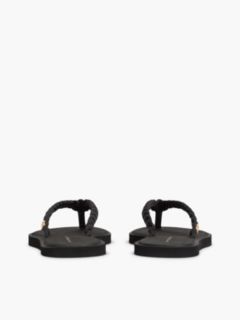 Chic TH Monogram Flip-Flops — Black 4