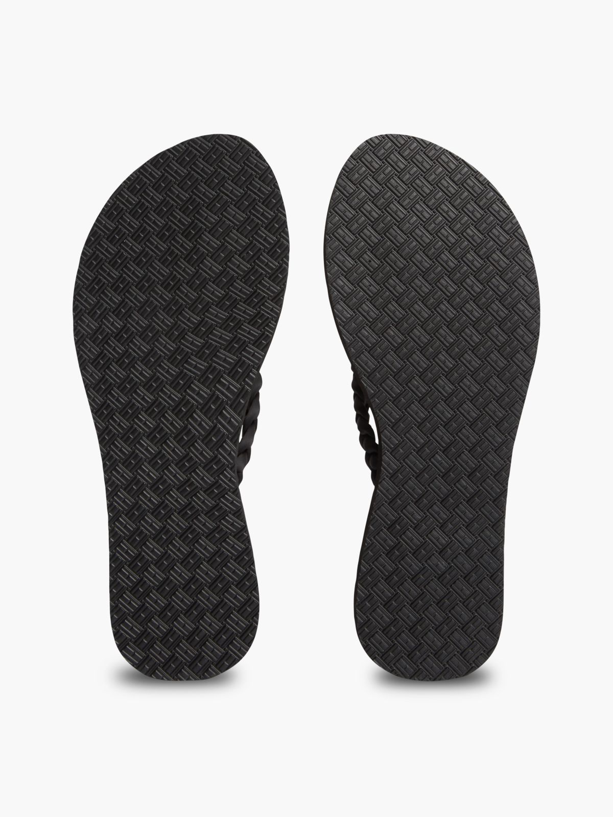 Chic TH Monogram Flip-Flops — Black