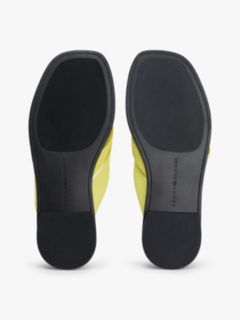 Leather Toe Post Flat Sandals — Green 5