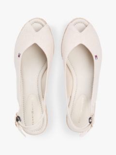Hemp Slingback Wedge Espadrilles — Beige 3