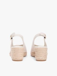 Hemp Slingback Wedge Espadrilles — Beige 4
