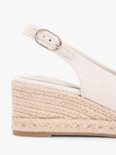 Hemp Slingback Wedge Espadrilles — Beige 6