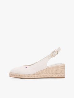 Hemp Slingback Wedge Espadrilles — Beige 7