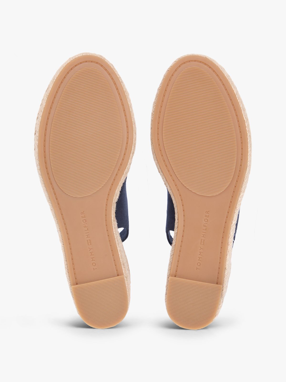 Hemp Slingback Wedge Espadrilles — Blue