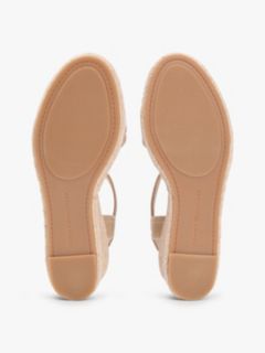 Canvas Denim Wedge Espadrilles — Khaki 5