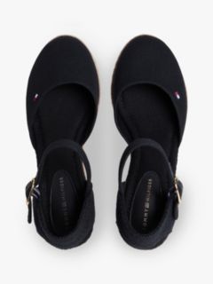 Canvas Wedge Espadrilles — Black 3