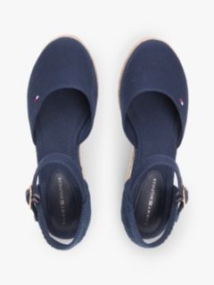 Canvas Wedge Espadrilles — Blue 3