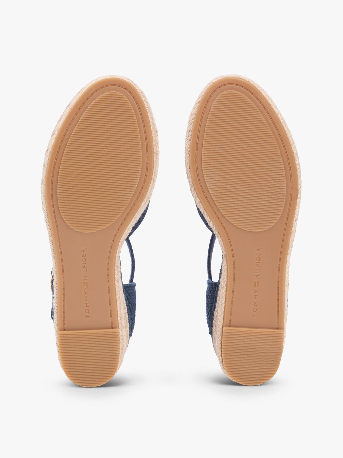 Canvas Wedge Espadrilles — Blue