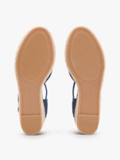 Canvas Wedge Espadrilles — Blue 5