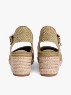 Canvas Wedge Espadrilles — Khaki 4