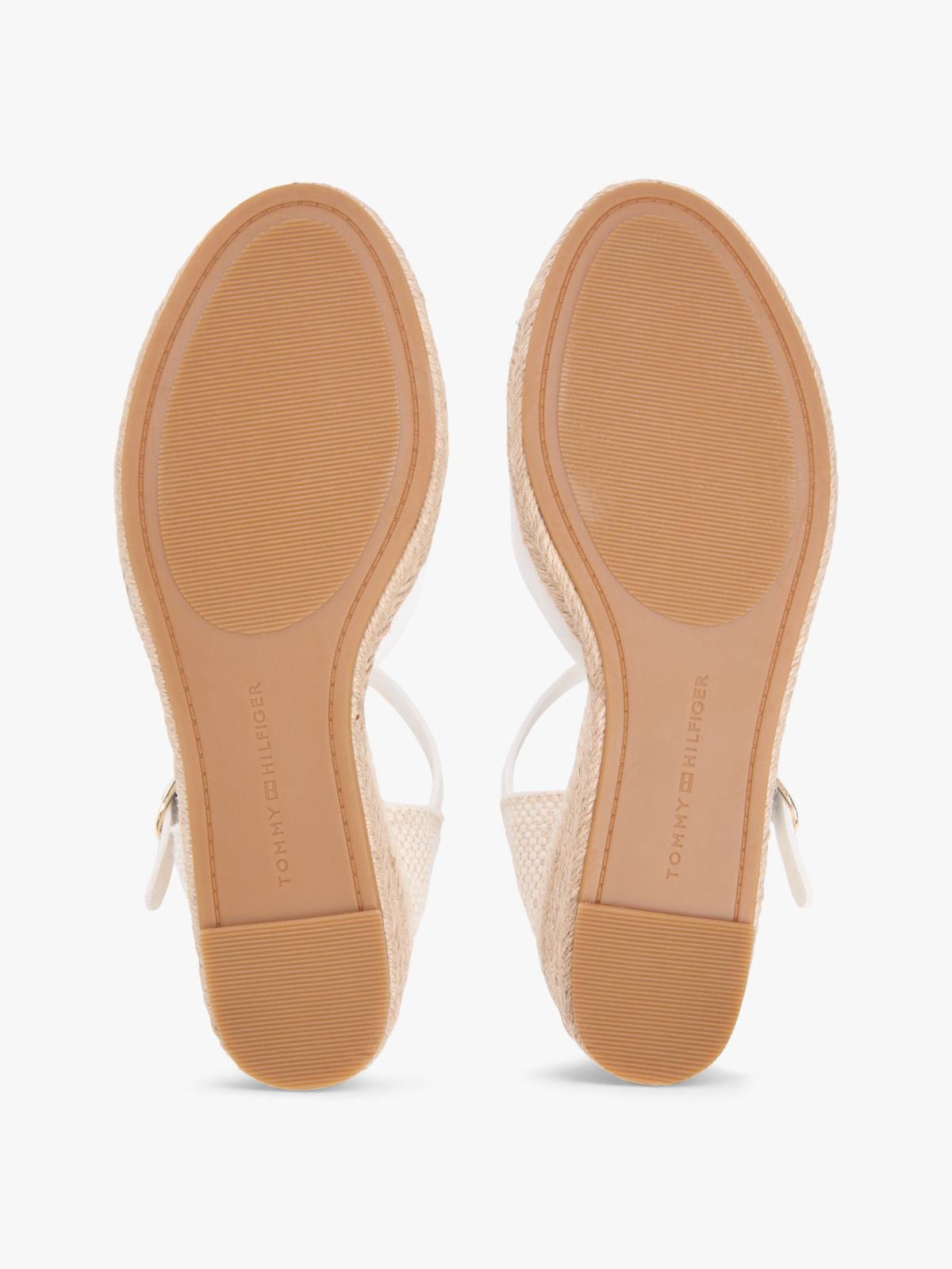 Canvas Wedge Espadrilles — White