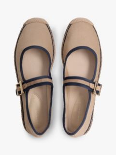 Canvas Mary Jane Espadrilles — Blue 3