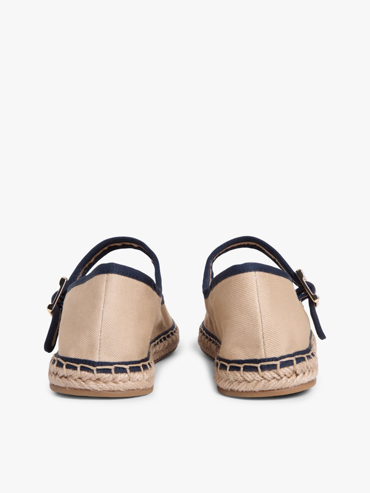 Canvas Mary Jane Espadrilles — Blue