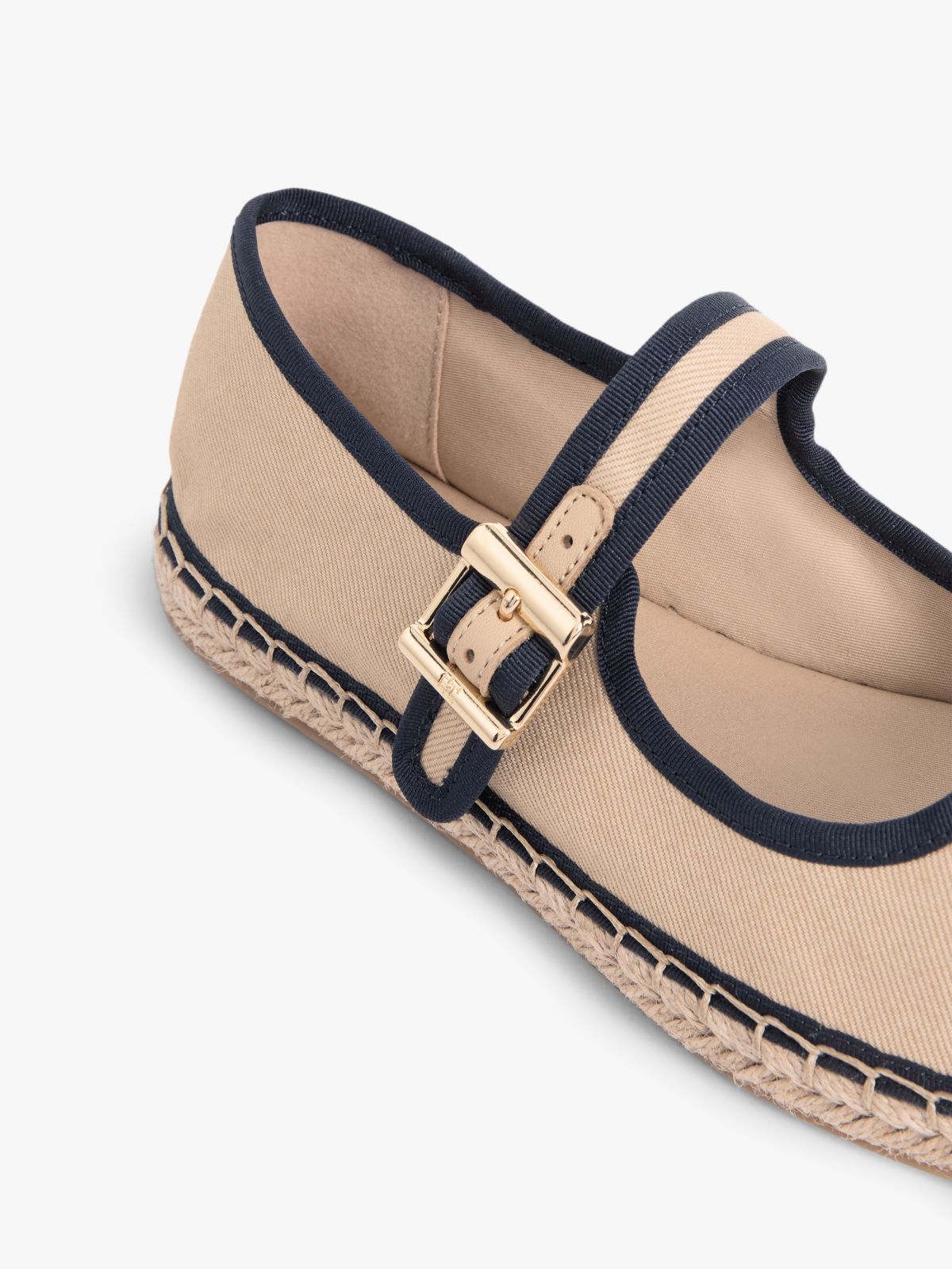 Canvas Mary Jane Espadrilles — Blue