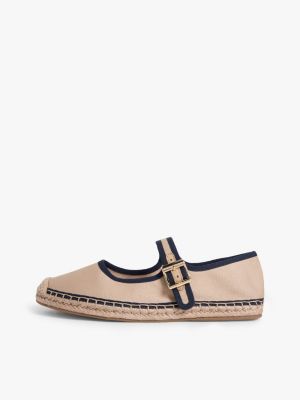 blue canvas mary jane espadrilles for women tommy hilfiger