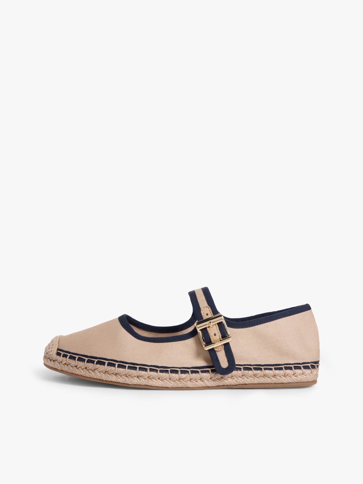 Canvas Mary Jane Espadrilles — Blue