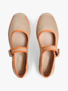 Canvas Mary Jane Espadrilles — Orange 3