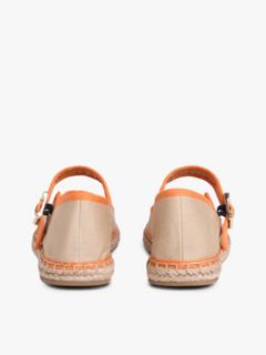 Canvas Mary Jane Espadrilles — Orange 4