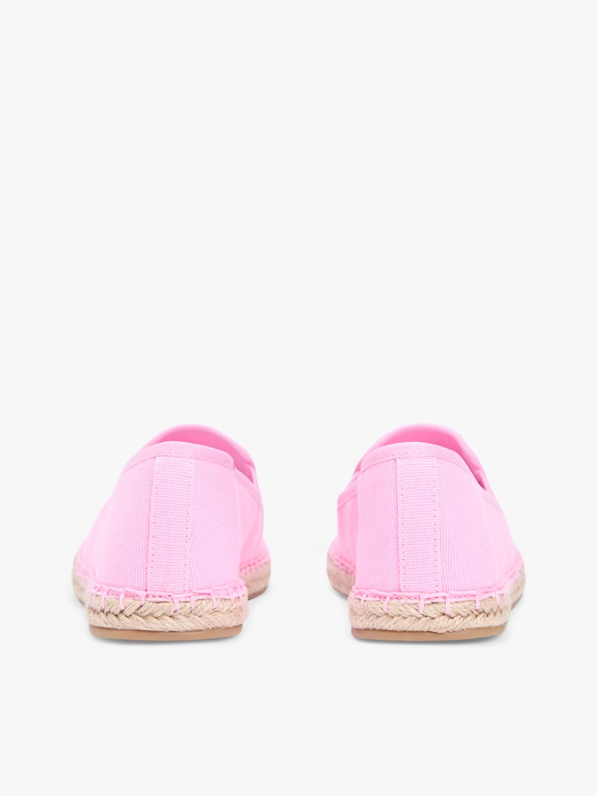 Logo Embroidery Canvas Espadrilles — Pink