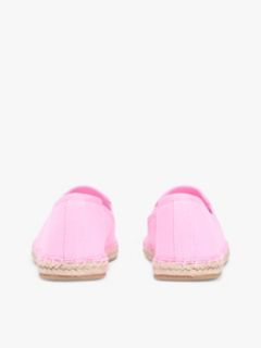 Logo Embroidery Canvas Espadrilles — Pink 4