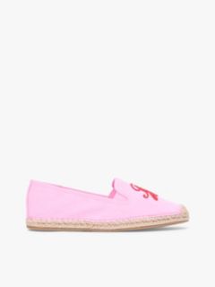 Logo Embroidery Canvas Espadrilles — Pink 1