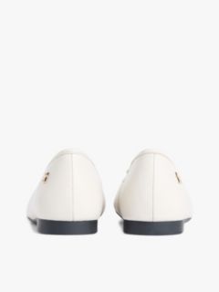 TH Monogram Leather Ballerinas — Beige 4