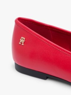 TH Monogram Leather Ballerinas — Red 6