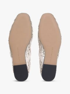 Woven Mary Jane Ballerinas — Beige 5