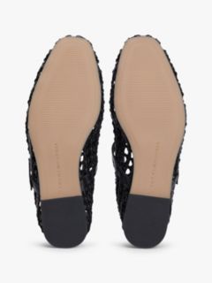 Woven Mary Jane Ballerinas — Black 5