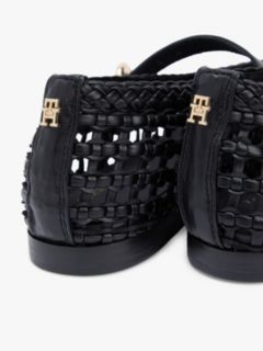 Woven Mary Jane Ballerinas — Black 6
