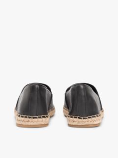 TH Monogram Leather Espadrilles — Black 4