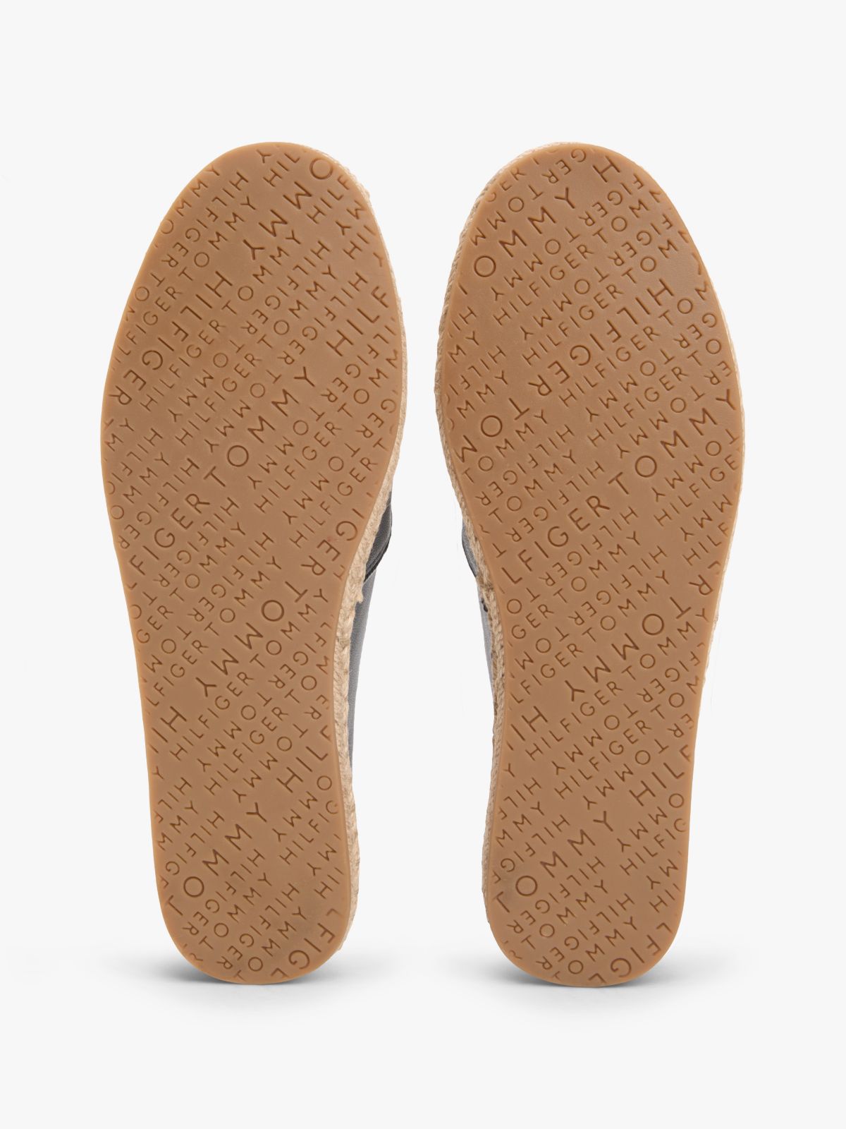 TH Monogram Leather Espadrilles — Black
