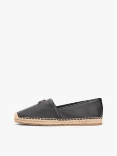 TH Monogram Leather Espadrilles — Black 7
