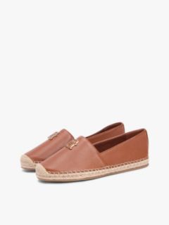 TH Monogram Leather Espadrilles — Brown 2